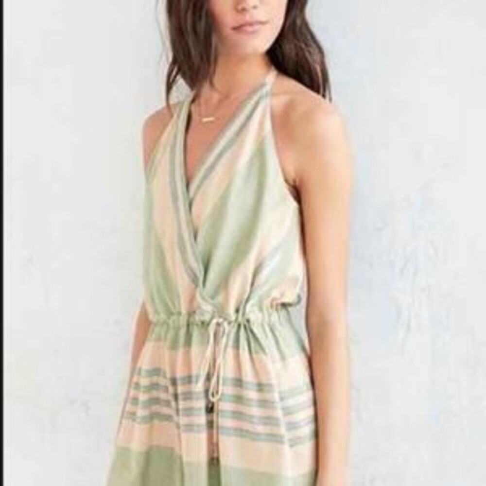 Urban Outfitters Ecote Fonda Striped Surplice Romper Size Medium